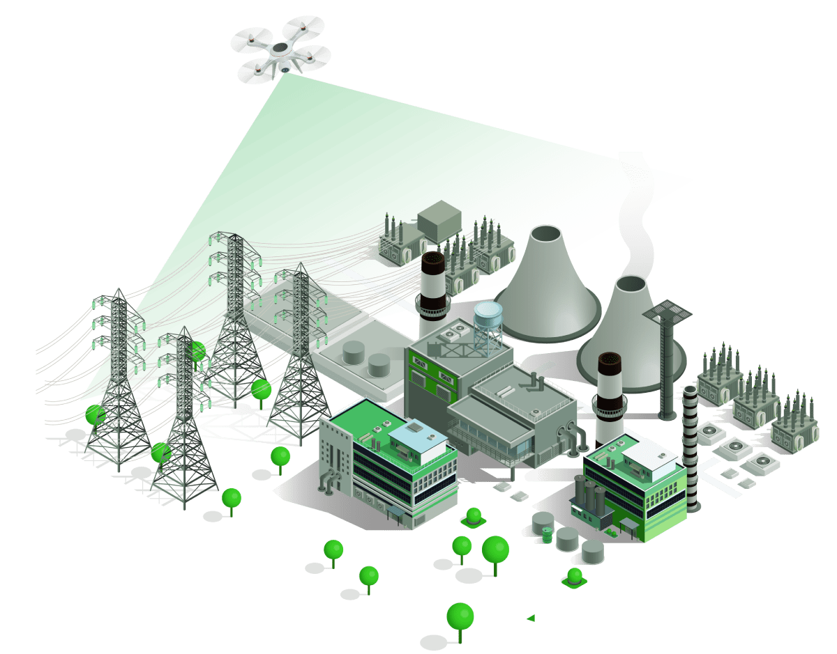 Thermal Power Plant Inspection & Mapping | GarudaUAV
